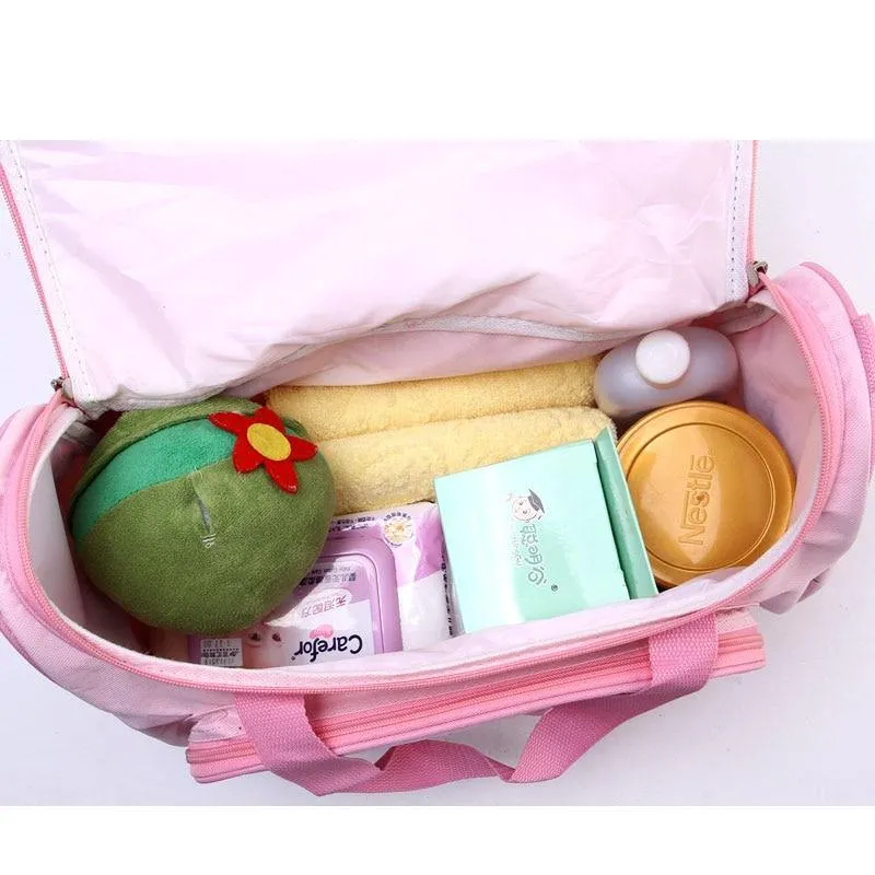 4 Pieces/Set Large Capacity Fashion Baby Diaper Bag Set