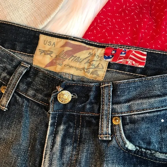 7 For All Mankind Crystal Studded Boot Cut Jeans