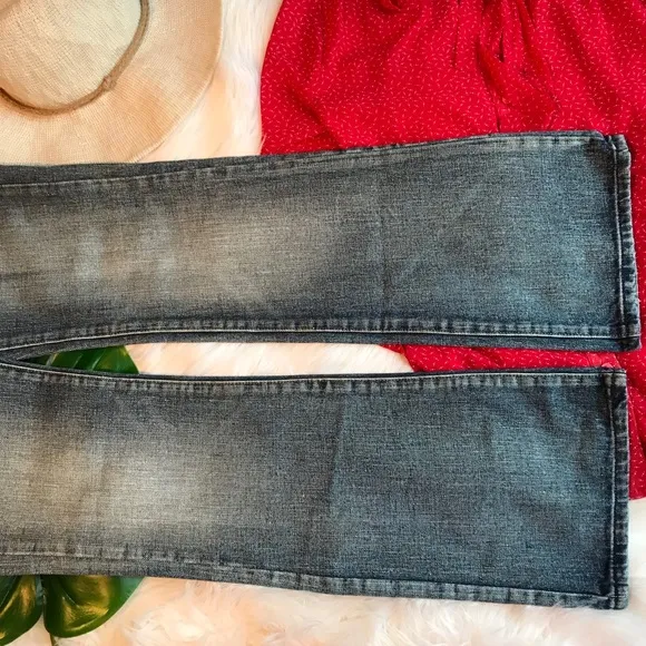 7 For All Mankind Crystal Studded Boot Cut Jeans