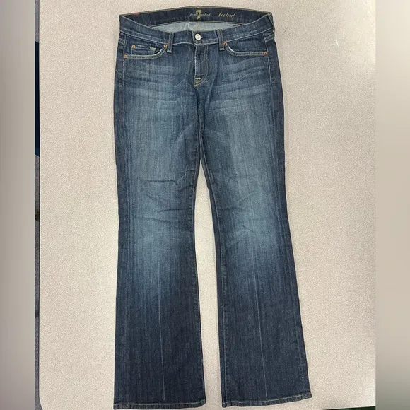 7 For All Mankind ORIGINAL BOOTCUT Jeans in Blue Size 30.