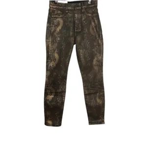 7 For All Mankind Snakeskin Print High Waist Ankle Skinny Jeans Size 30