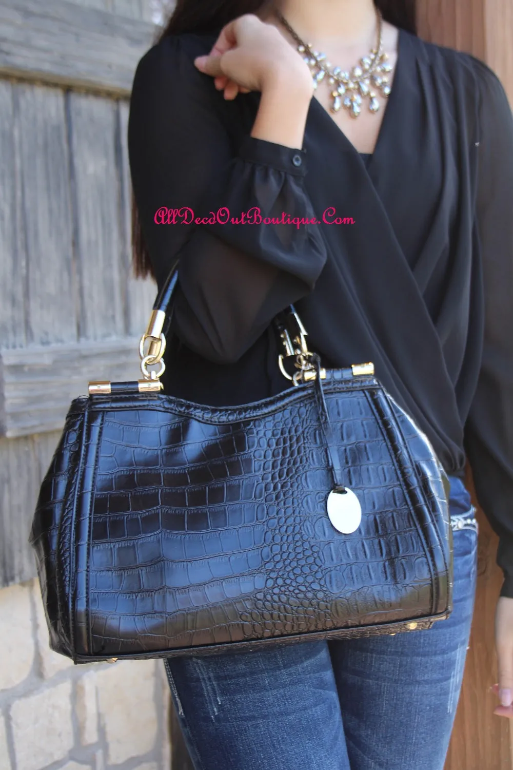 ADO | Black & Gold Classic Purse
