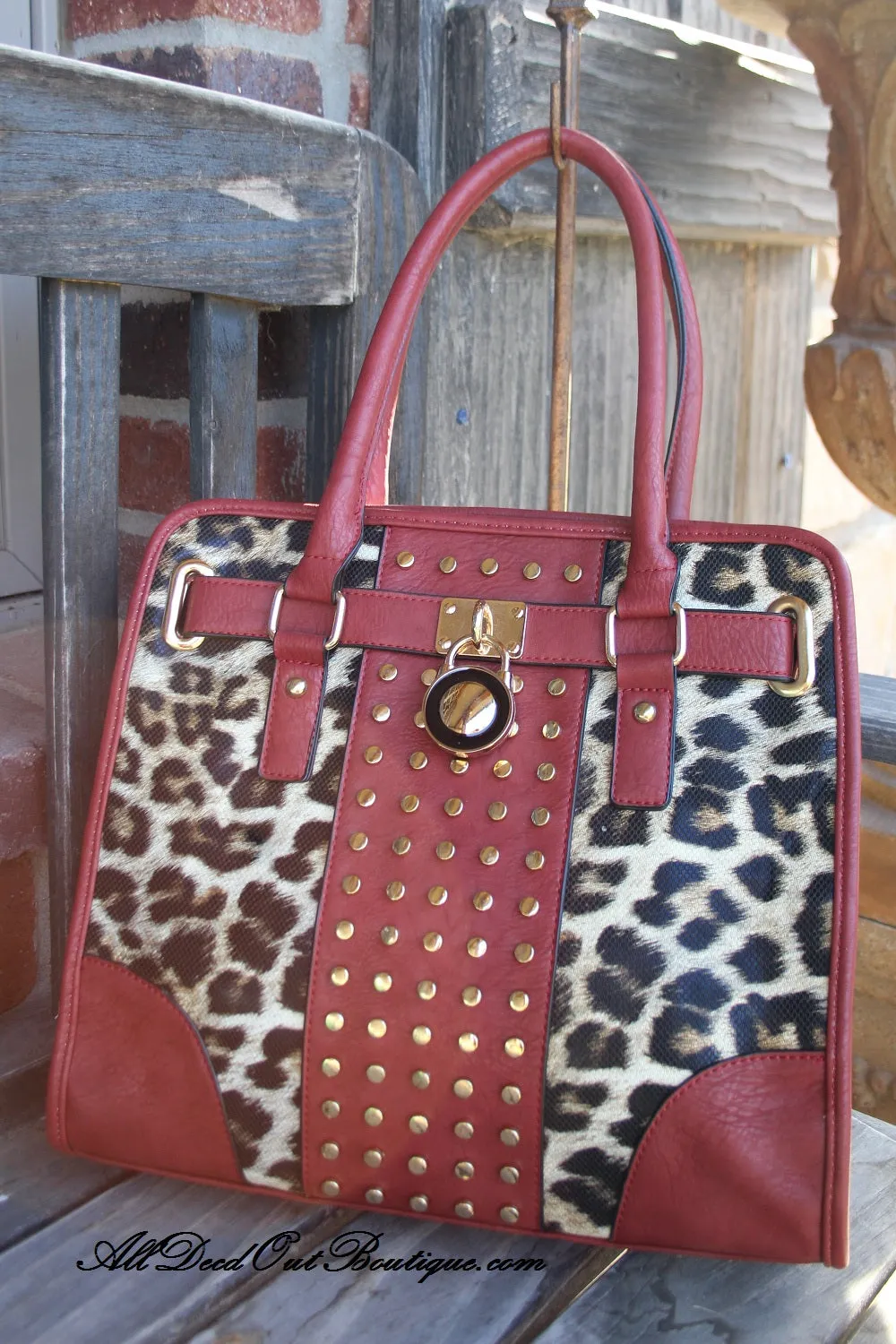 ADO | Leopard & Red Purse
