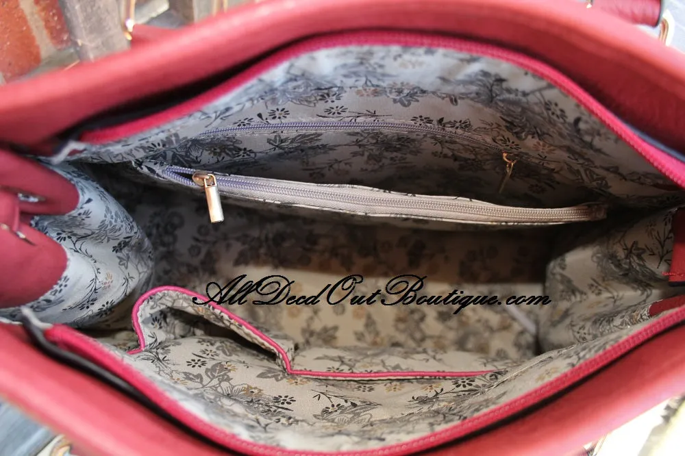ADO | Leopard & Red Purse