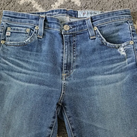 AG The Legging Raw Hem Ankle skinny Jeans (12 Years Blue Dusk Color) - Size 27