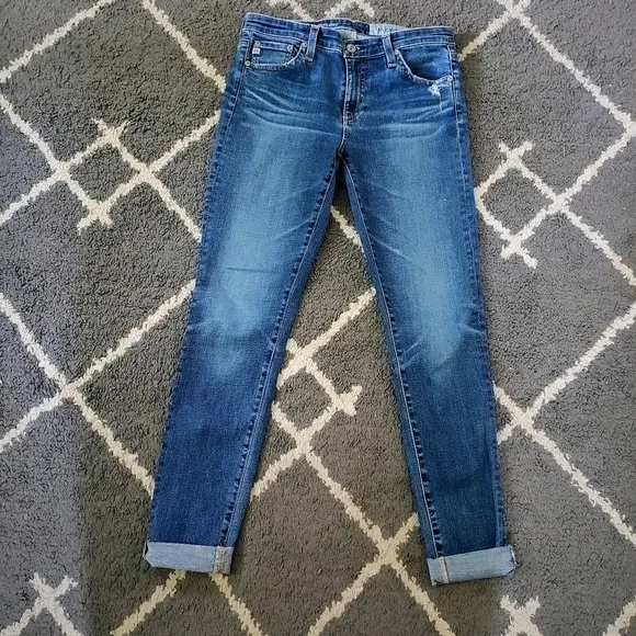 AG The Legging Raw Hem Ankle skinny Jeans (12 Years Blue Dusk Color) - Size 27