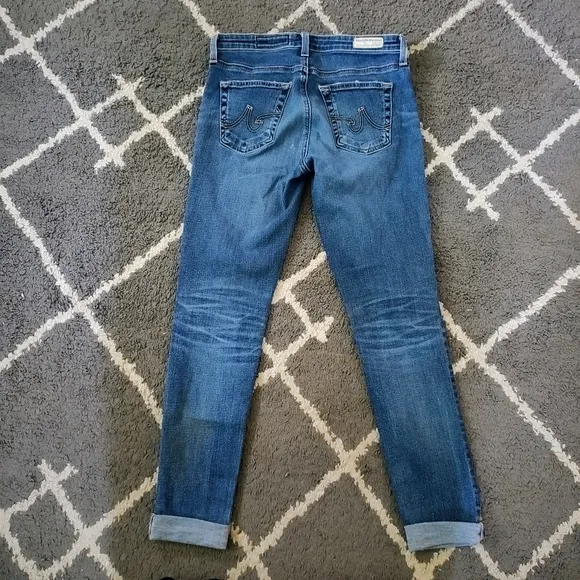 AG The Legging Raw Hem Ankle skinny Jeans (12 Years Blue Dusk Color) - Size 27