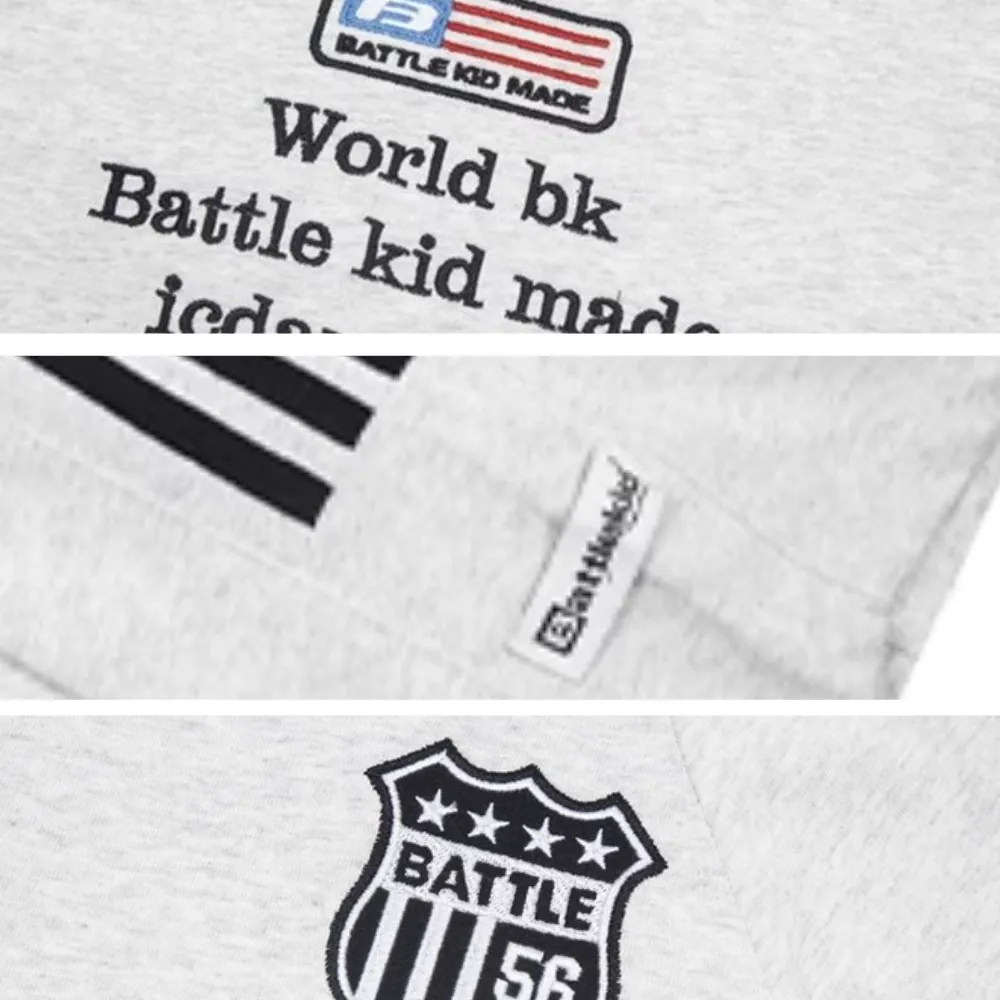 American Striped Embroidered Logo T-shirt