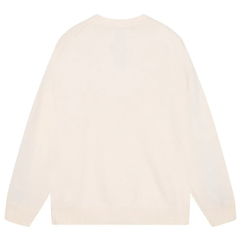 AMIRI Cotton V-Neck Bones Cardigan