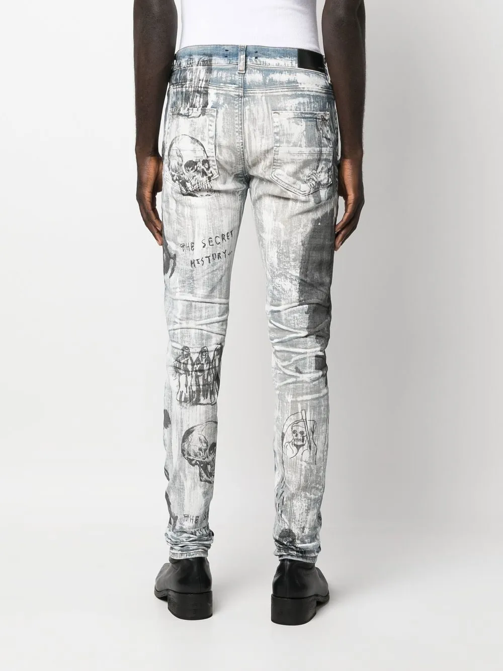 AMIRI graffiti-print slim jeans