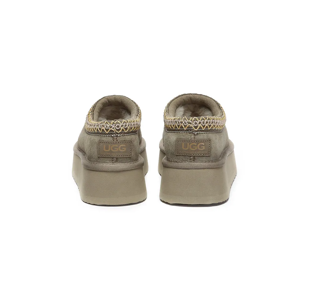 Ankle Platform Tazzy Slippers Hippie