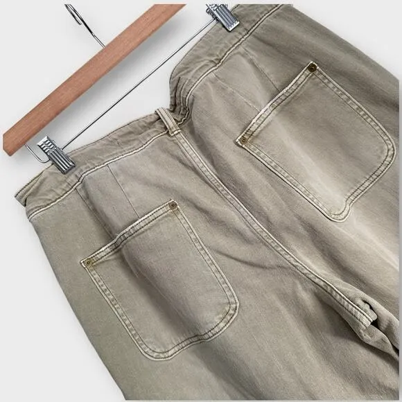 Anthropologie Pilcro The Wanderer Barrel Boho Patchwork Jeans 32