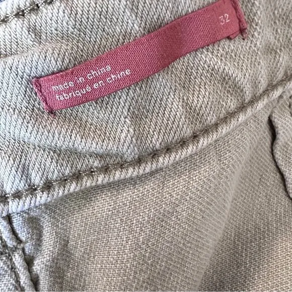 Anthropologie Pilcro The Wanderer Barrel Boho Patchwork Jeans 32