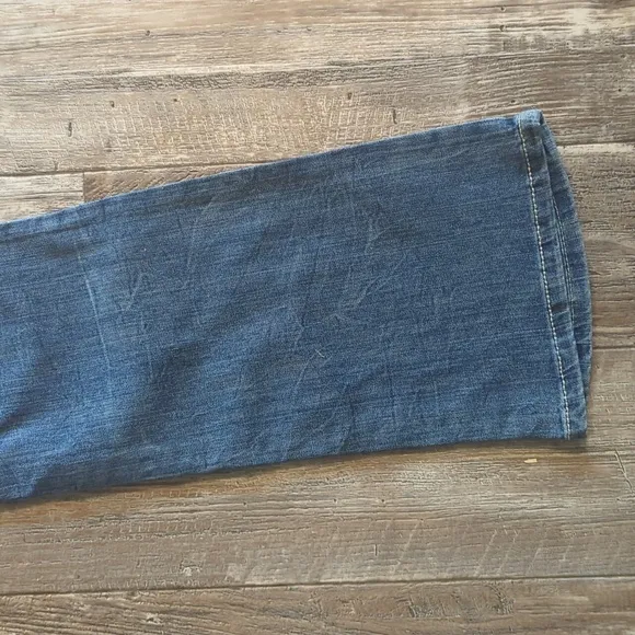 ARIAT Turquoise cowgirl bootcut jeans embroidered back pockets sz 30L