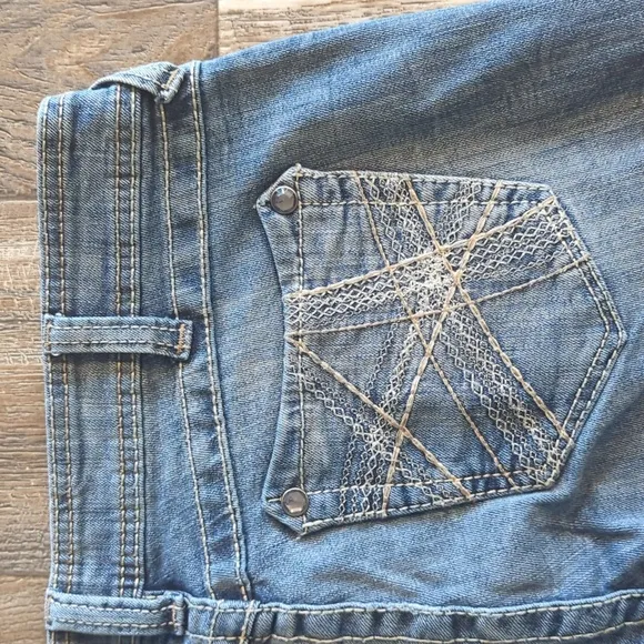 ARIAT Turquoise cowgirl bootcut jeans embroidered back pockets sz 30L