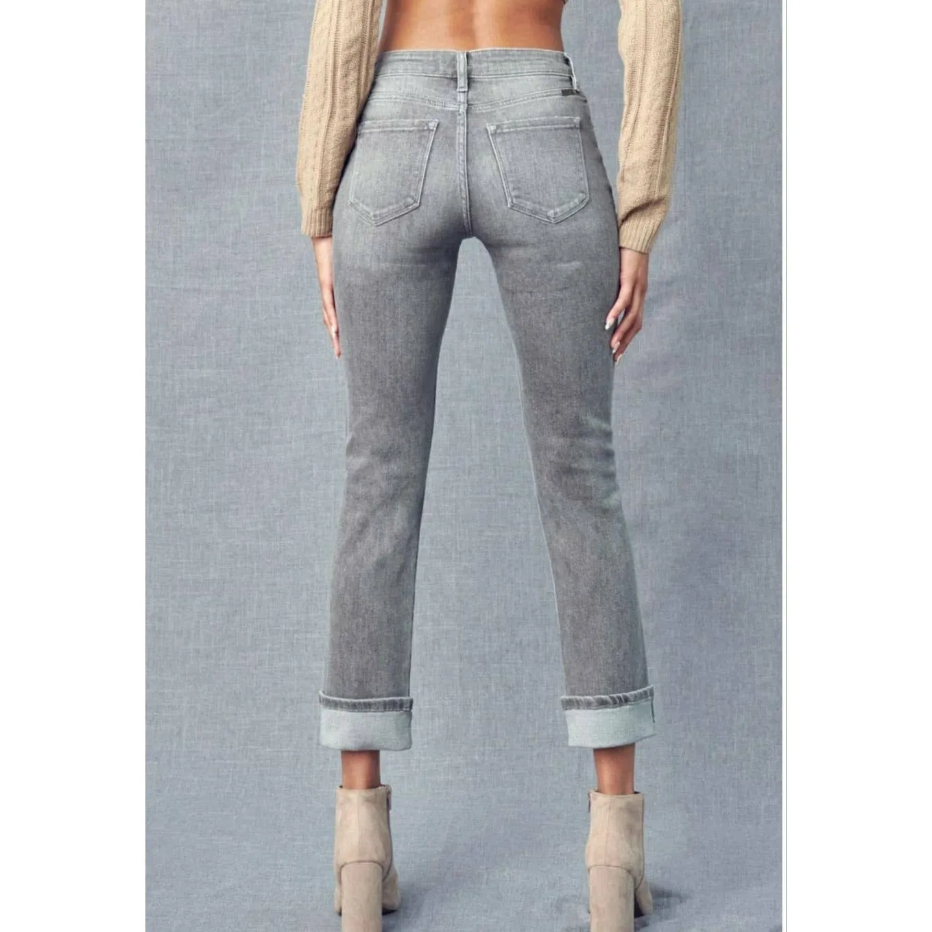 Arlo High Rise Skinny Straight Jeans