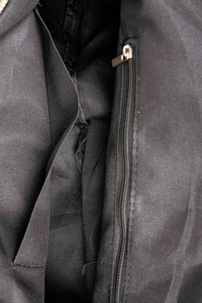 Around The World Large Beige Chest Bag