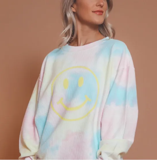 Asher Smiley Tie Dye Cord