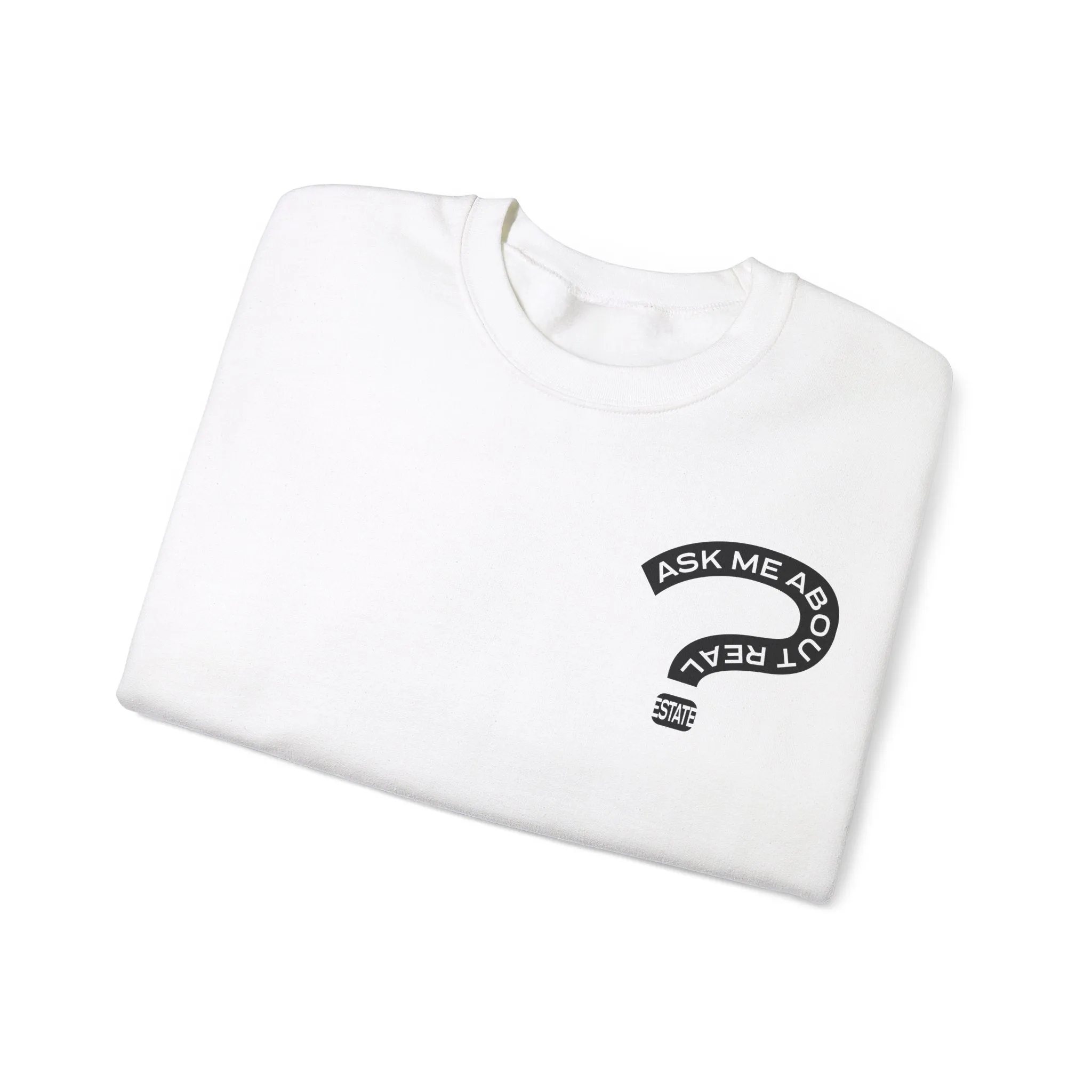 Ask Me About Real Estate Unisex Heavy Blend™ Crewneck Sweatshirt