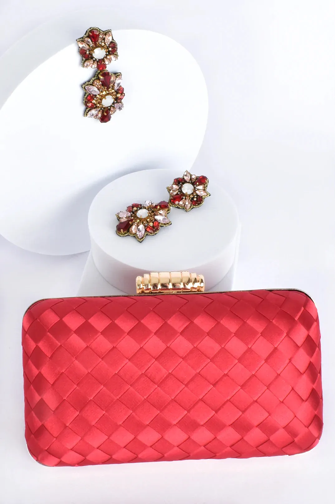 Aurelia Satin Plait Structured Case