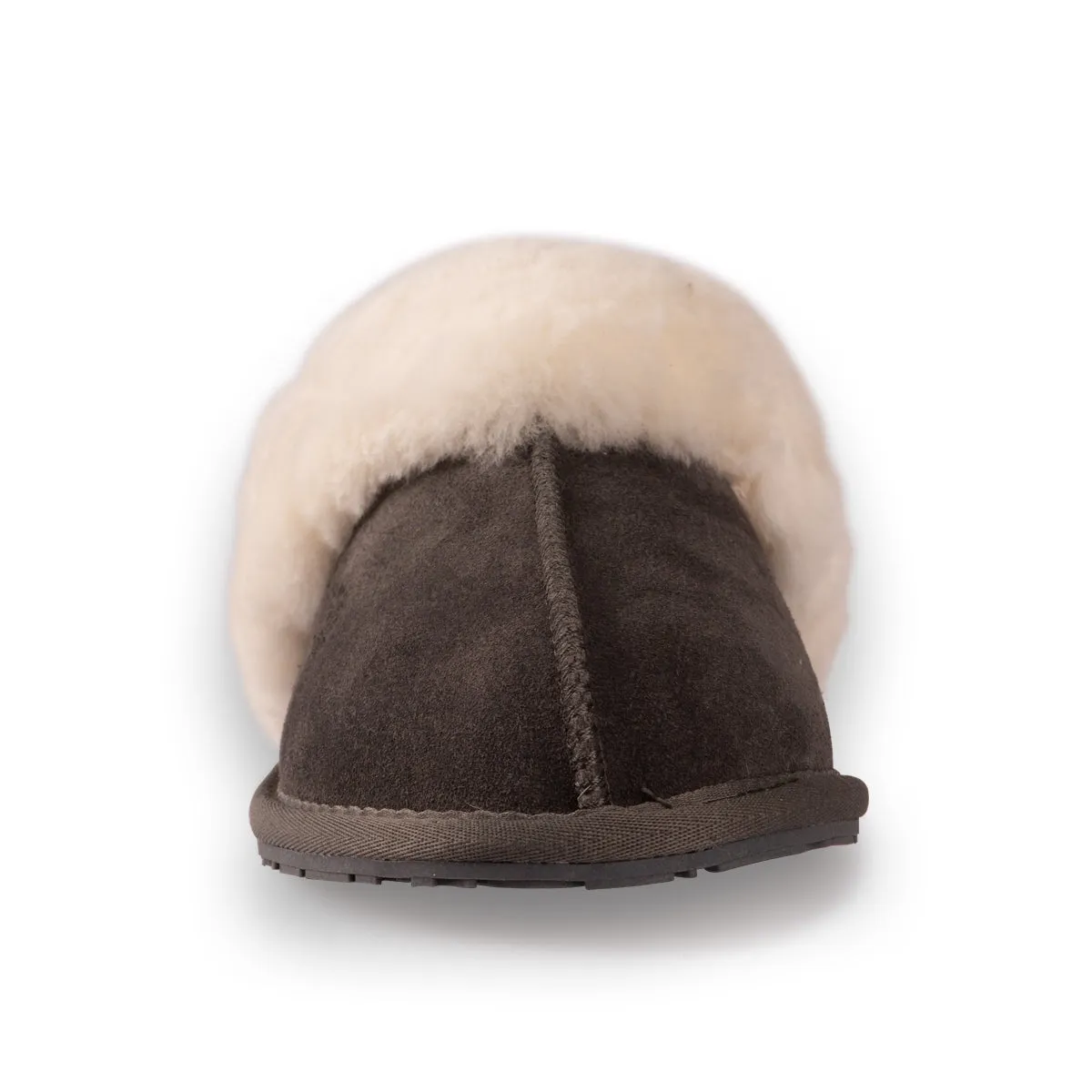 AUS WOOLI UGG UNISEX SHEEPSKIN WOOL SHELLEY Slippers - Dark Grey