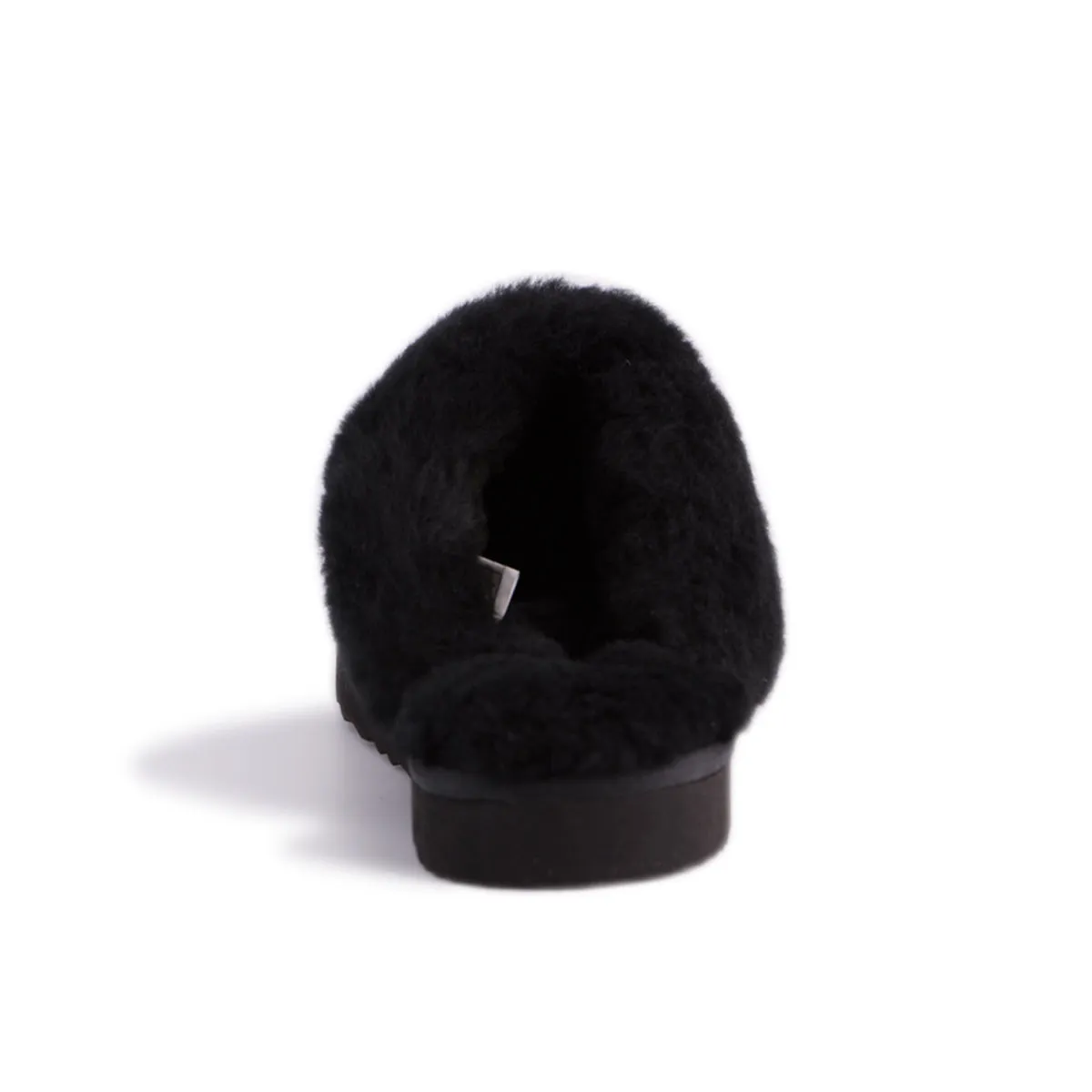 AUS WOOLI UGG UNISEX SHEEPSKIN WOOL SYDNEY Slippers - Black