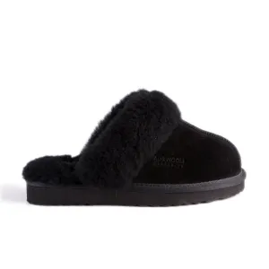 AUS WOOLI UGG UNISEX SHEEPSKIN WOOL SYDNEY Slippers - Black