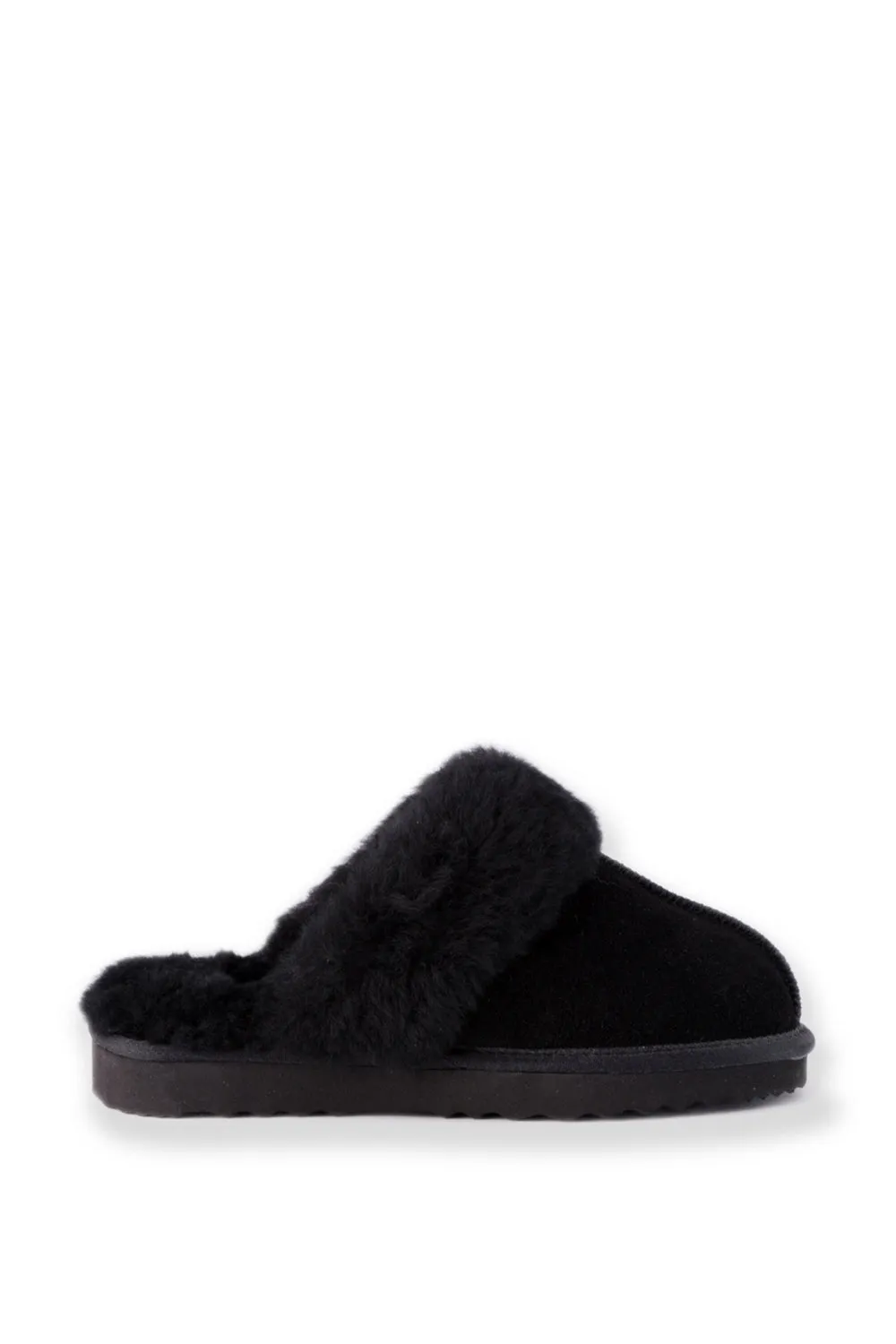 AUS WOOLI UGG UNISEX SHEEPSKIN WOOL SYDNEY Slippers - Black