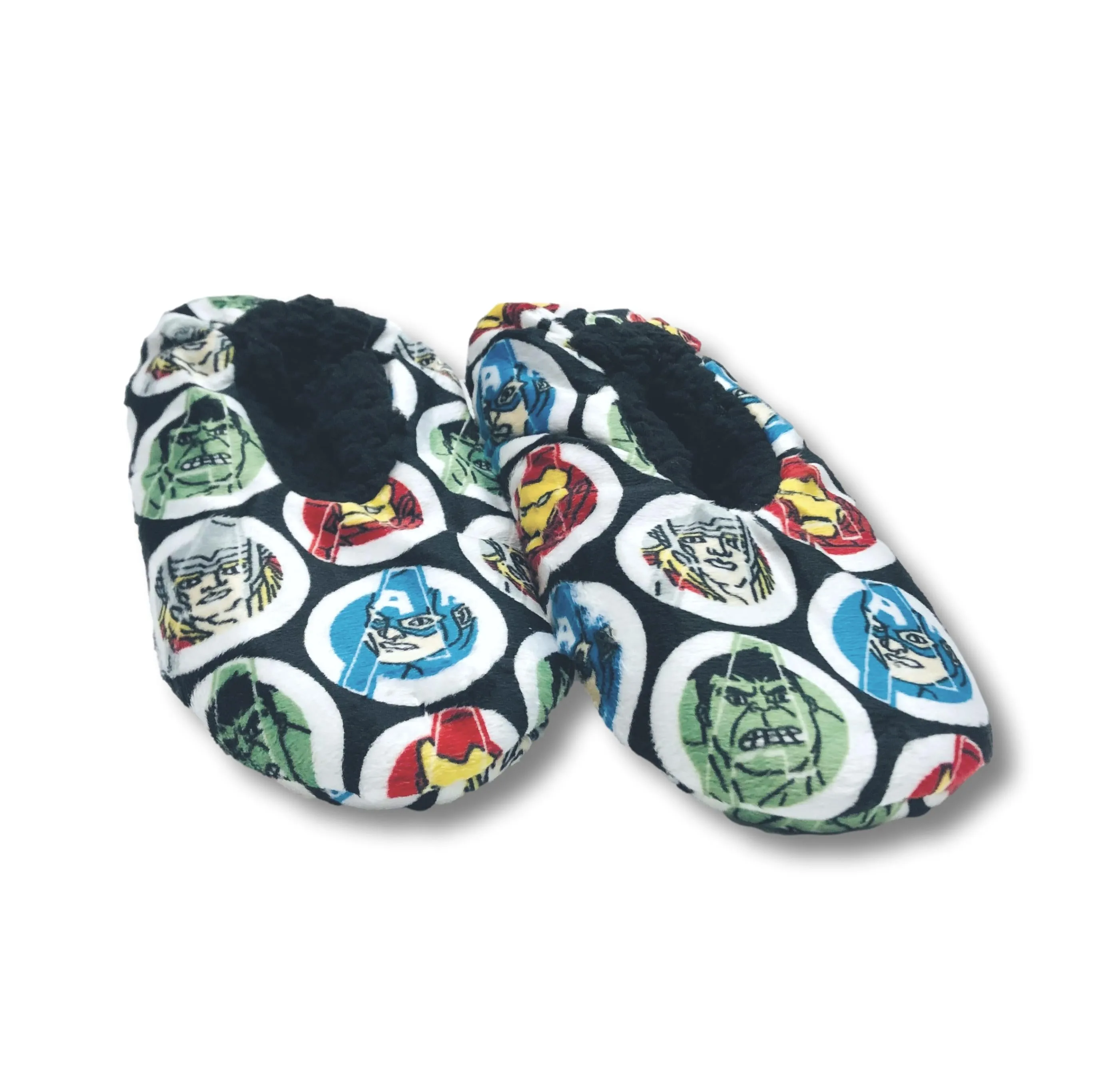 Avengers Boys Slippers Fuzzy Slipper Socks for Kids
