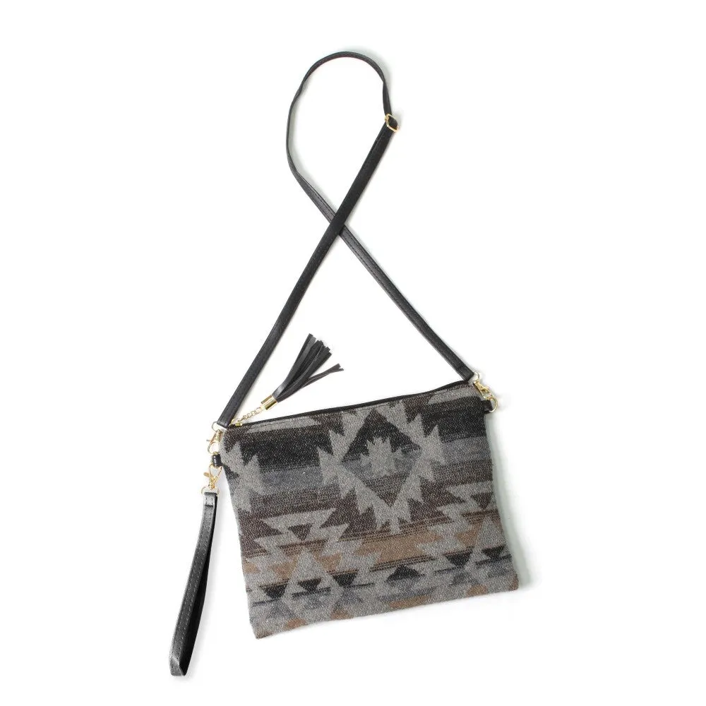 Aztec Crossbody or Wristlet style bag