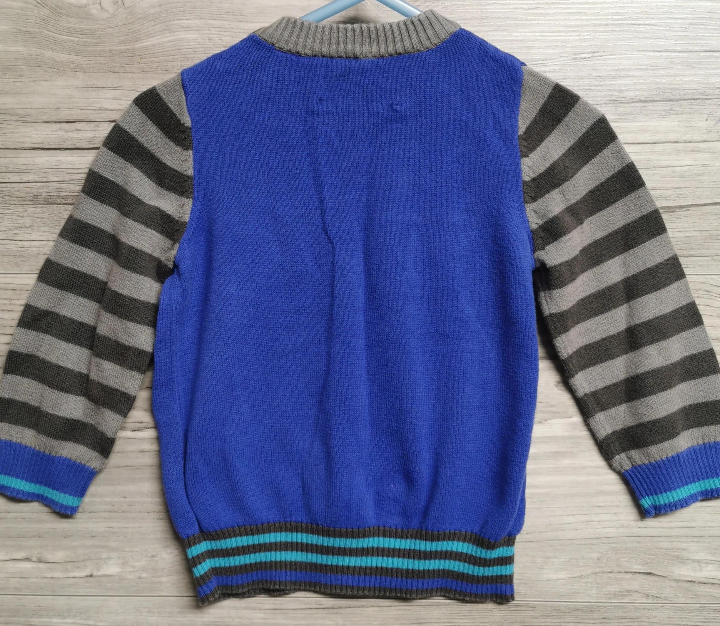 BABY BOY SIZE 18/24 MONTHS - MEXX, Soft Knit V-Neck Sweater EUC B31
