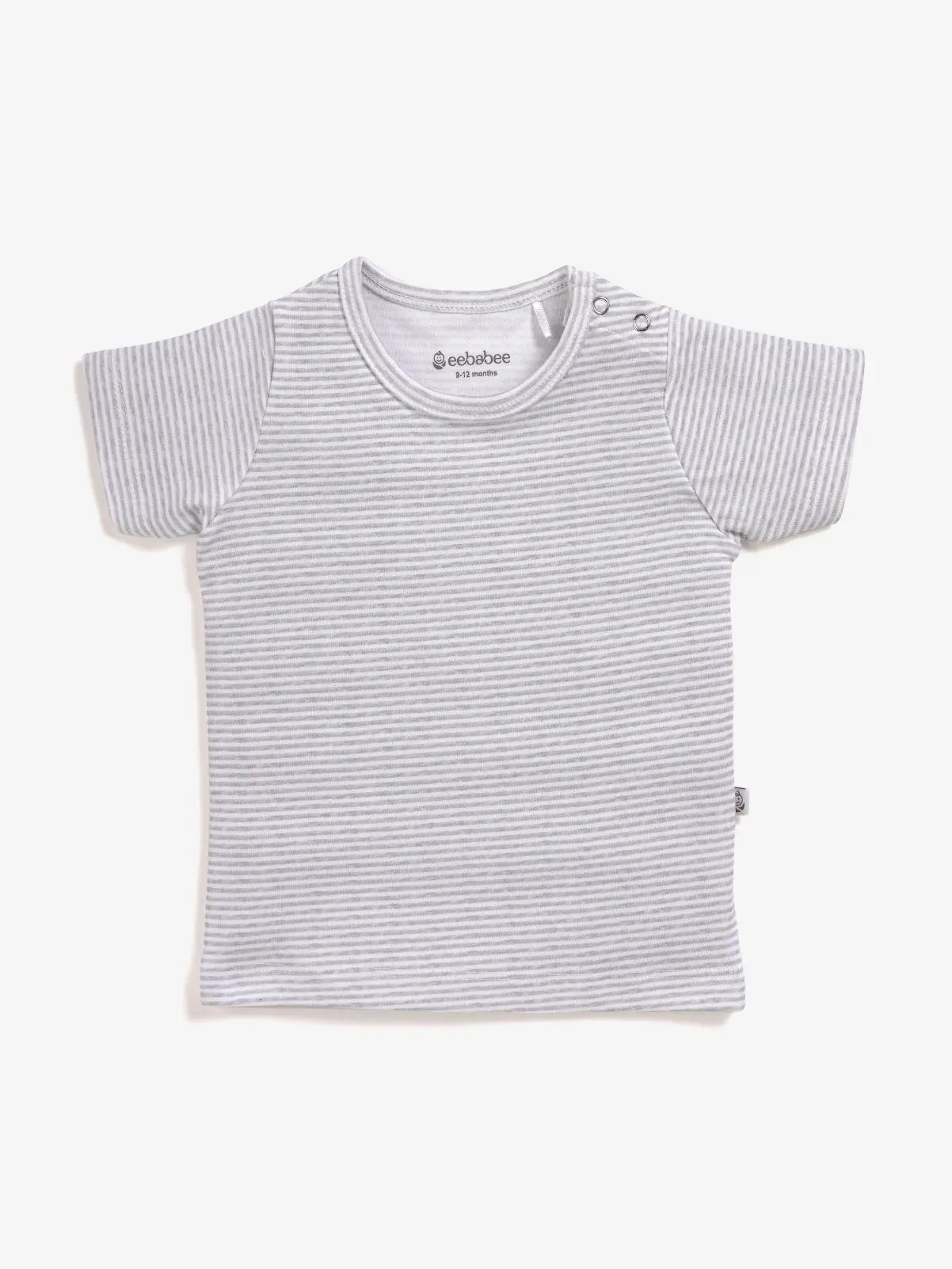 BABY BOYS STRIPED TEE & DENIM SHORTS SET