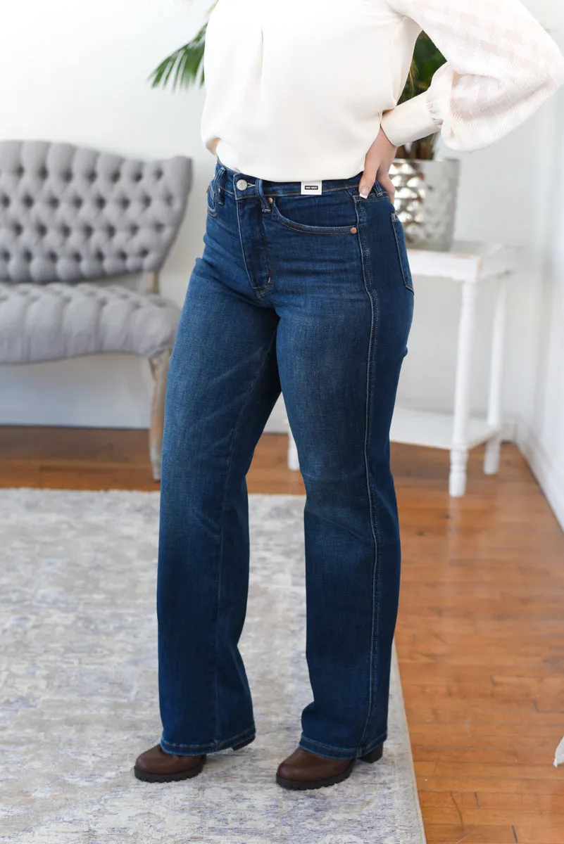 Bailey Tummy Control Straight Leg Judy Blue Jeans