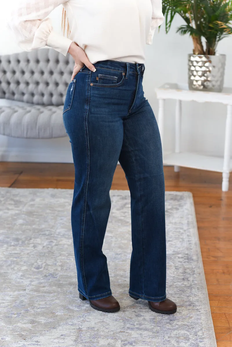 Bailey Tummy Control Straight Leg Judy Blue Jeans