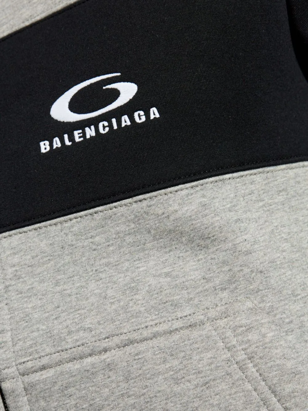Balenciaga Logo Cotton Zipped Hoodie
