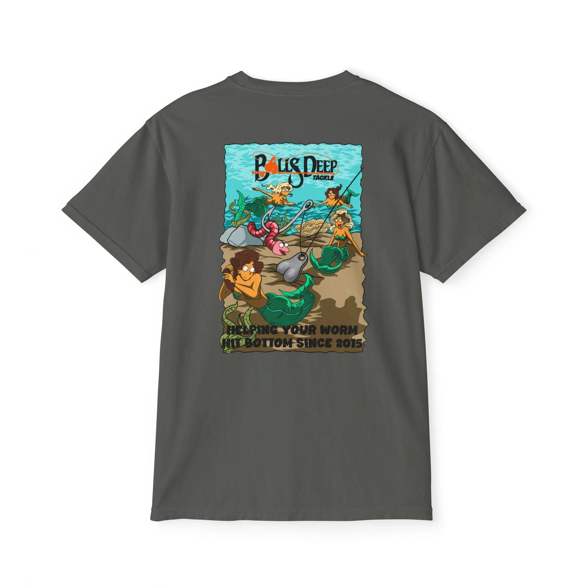 Balls Deep Tackle Signature Graphic Pocket Tee (Comfort Colors)
