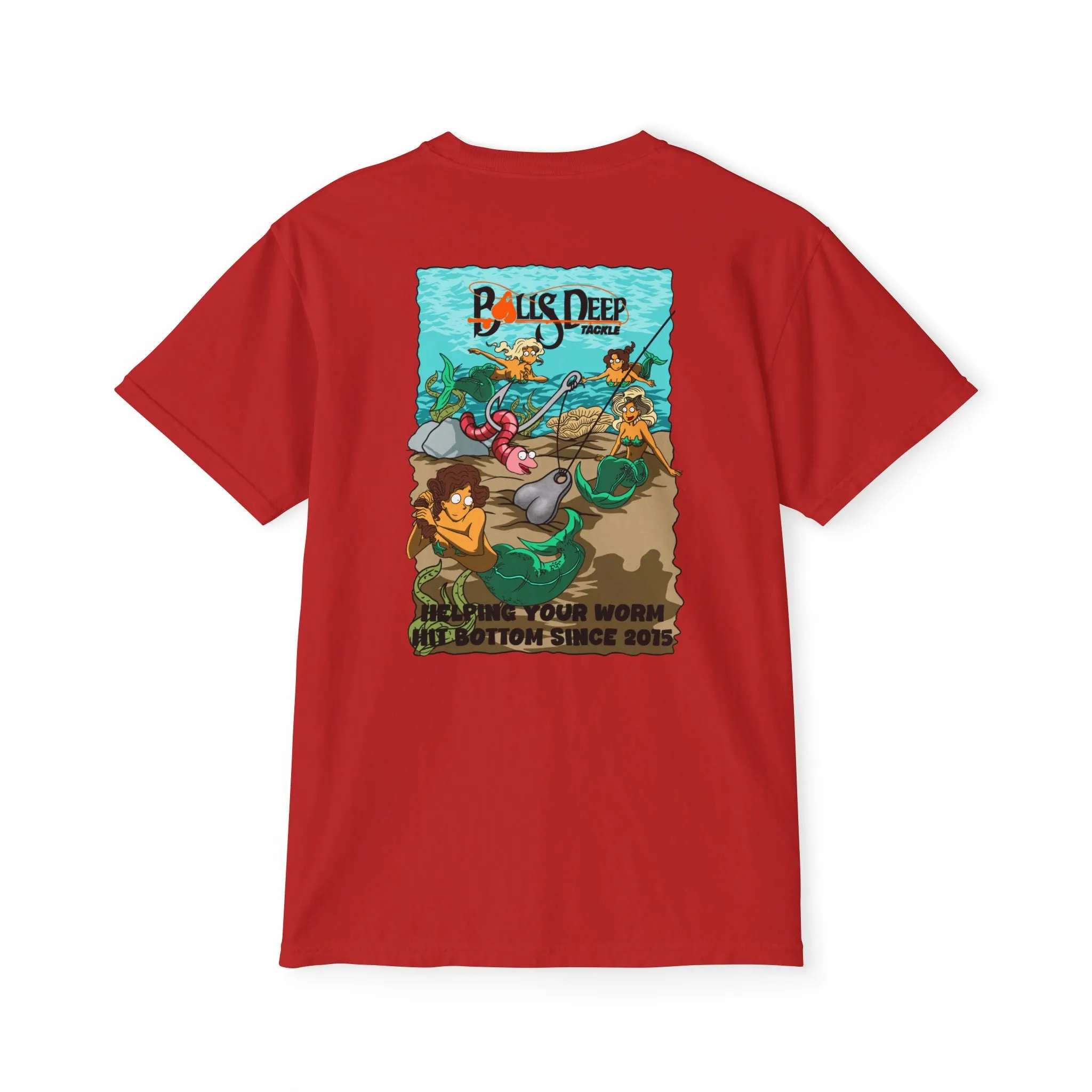 Balls Deep Tackle Signature Graphic Pocket Tee (Comfort Colors)