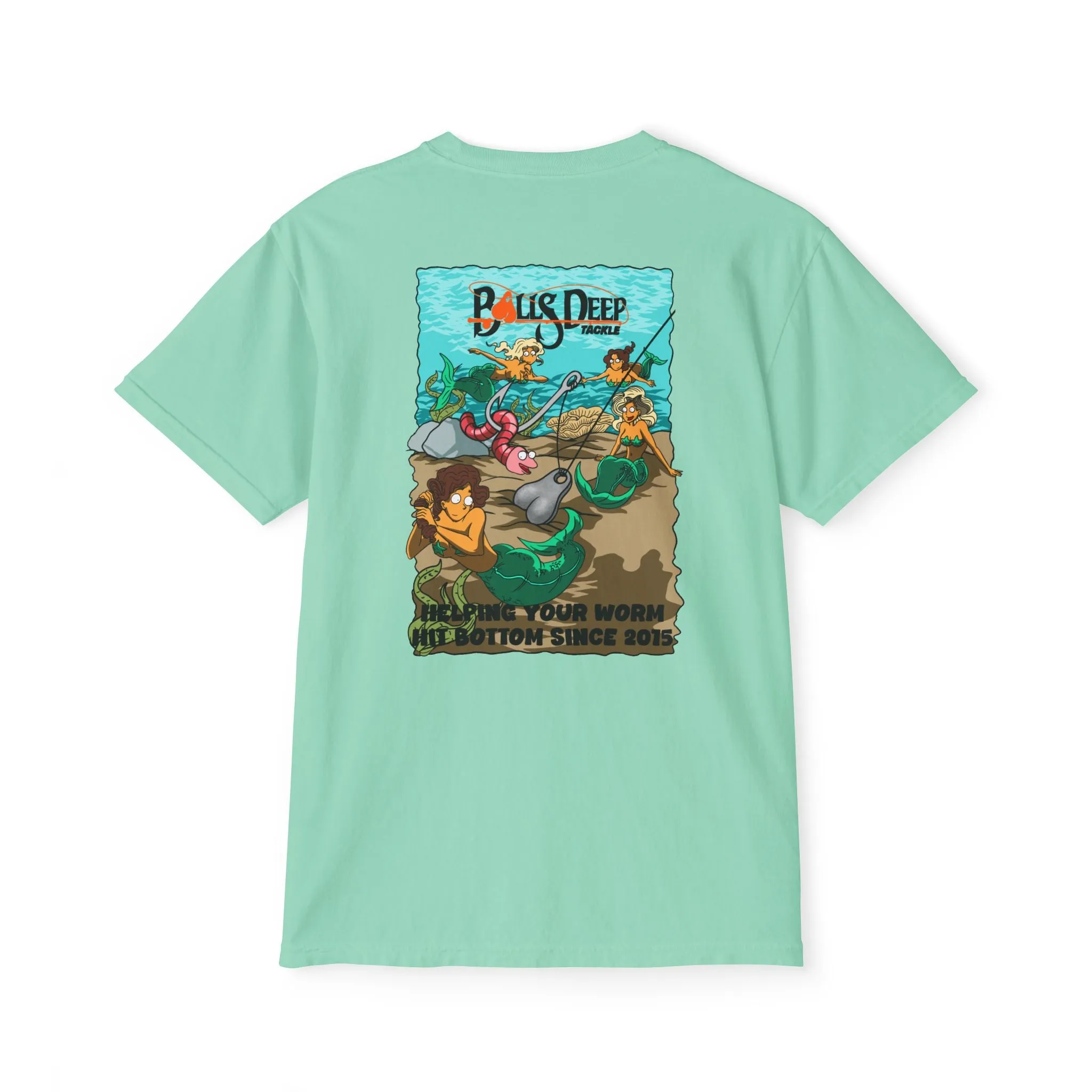 Balls Deep Tackle Signature Graphic Pocket Tee (Comfort Colors)