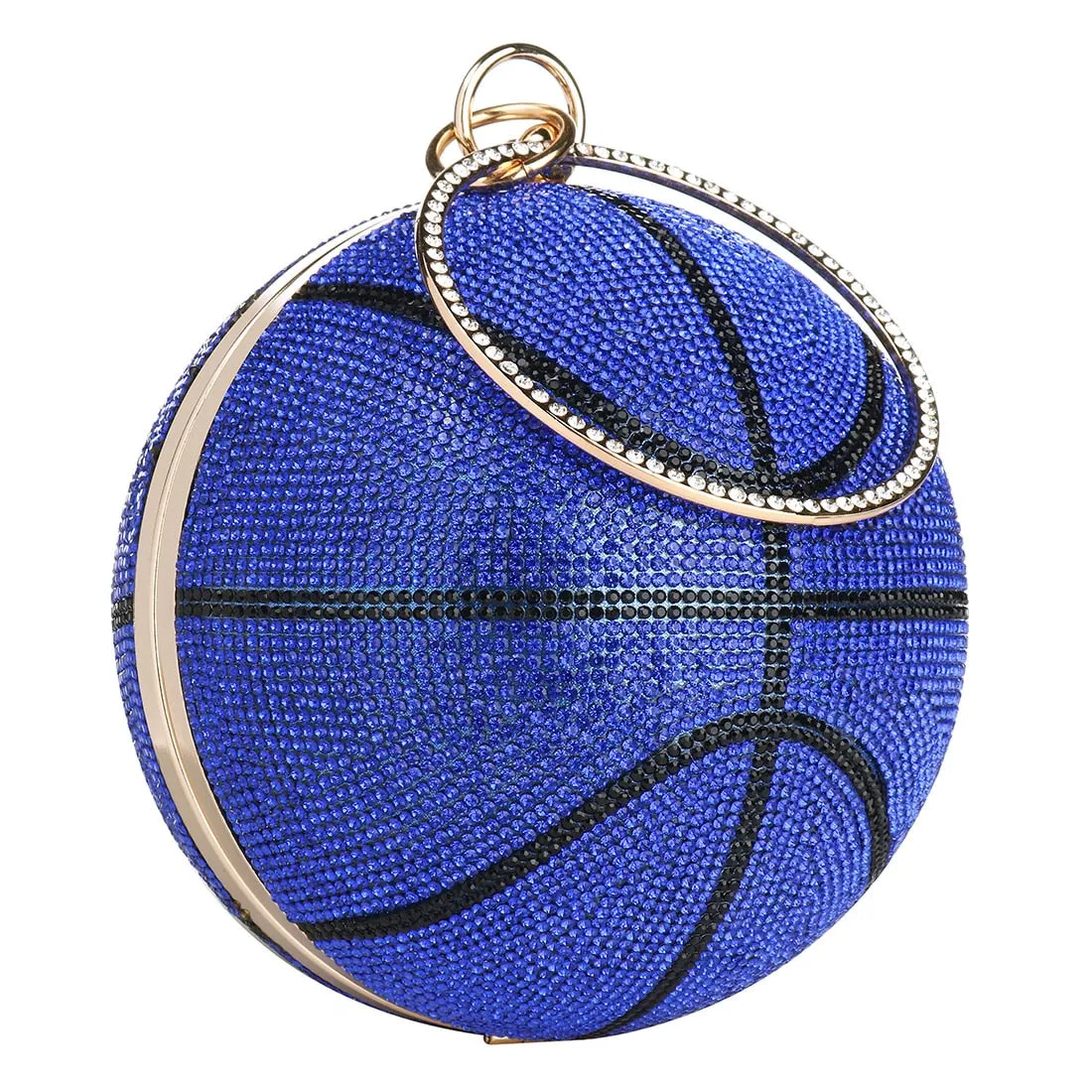 Basketball Rhinestone Clutch Bag