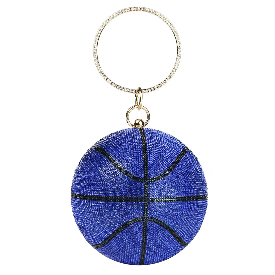 Basketball Rhinestone Clutch Bag
