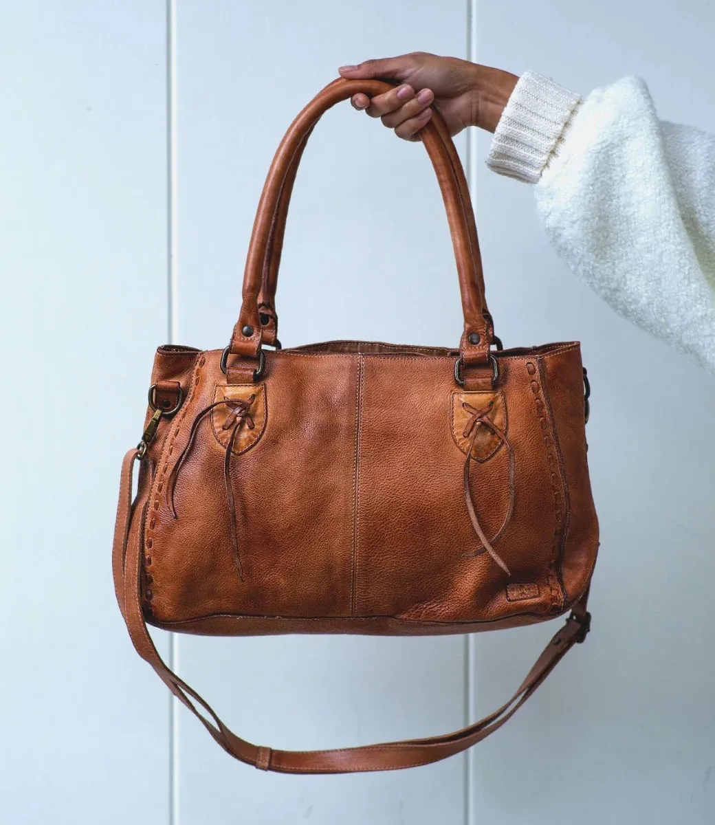 Bedstu Rockababy Handbag in Tan Dip Dye