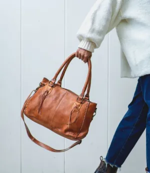Bedstu Rockababy Handbag in Tan Rustic Dip Dye