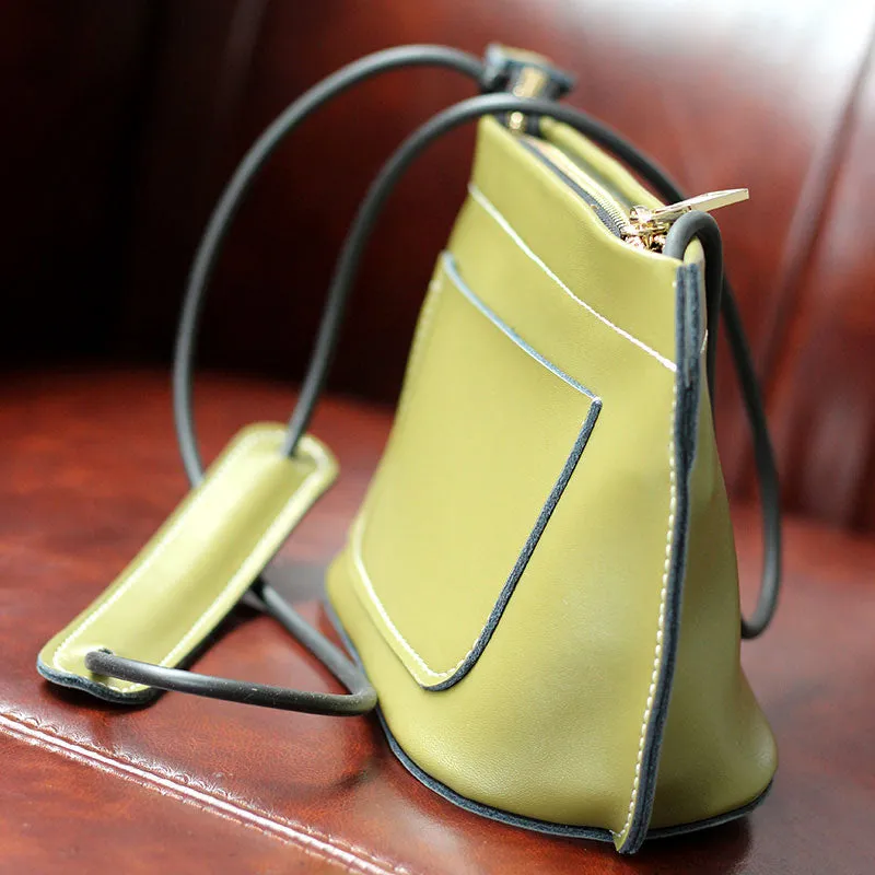 Beige Womens Crossbody Leather Bags Cute Small Leather Crossbody Bags for Women