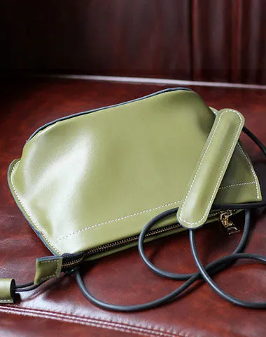 Beige Womens Crossbody Leather Bags Cute Small Leather Crossbody Bags for Women