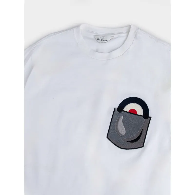 Ben Sherman - Chest Target On Pocket Embroidery Tee Shirt White