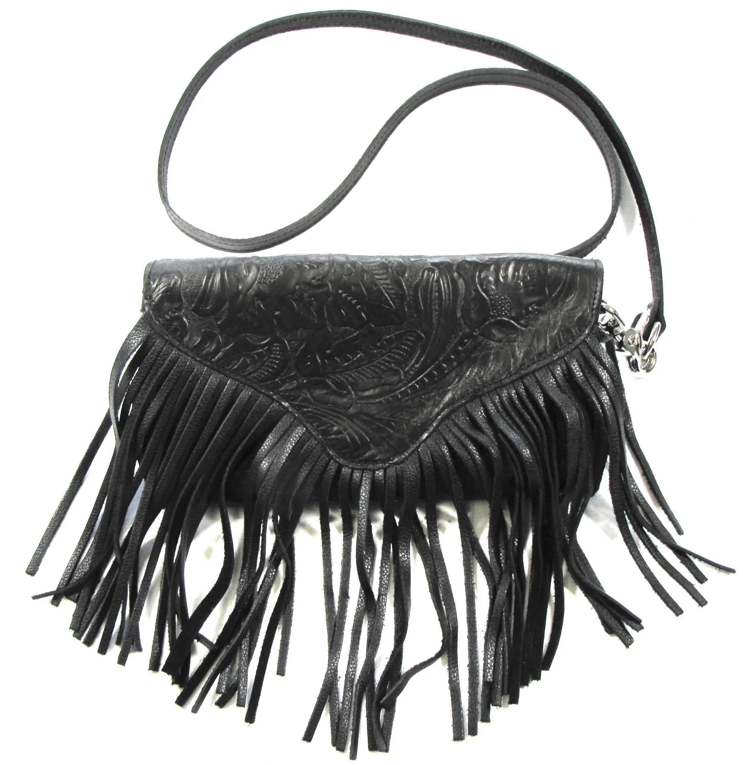 BF691  Black Floral Hip Bag/Crossbody