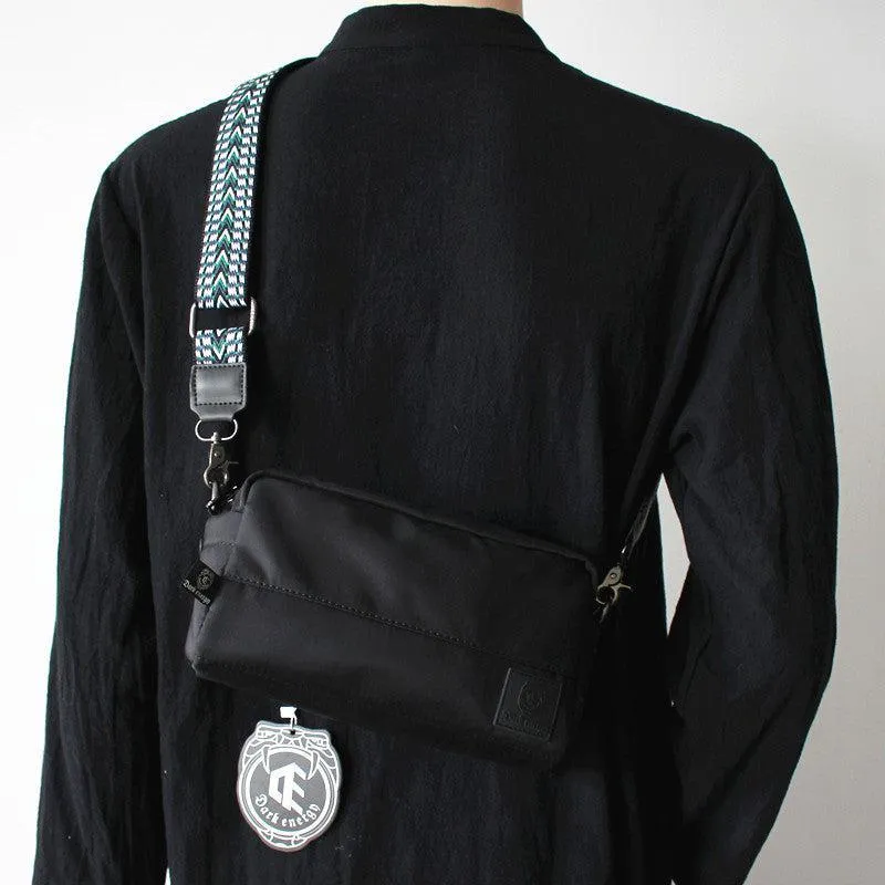 Black Canvas Crossbody Bag