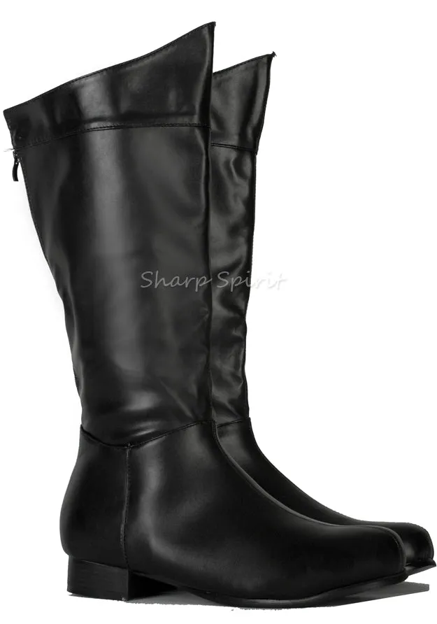 Black Comic SuperHero Men's Boots