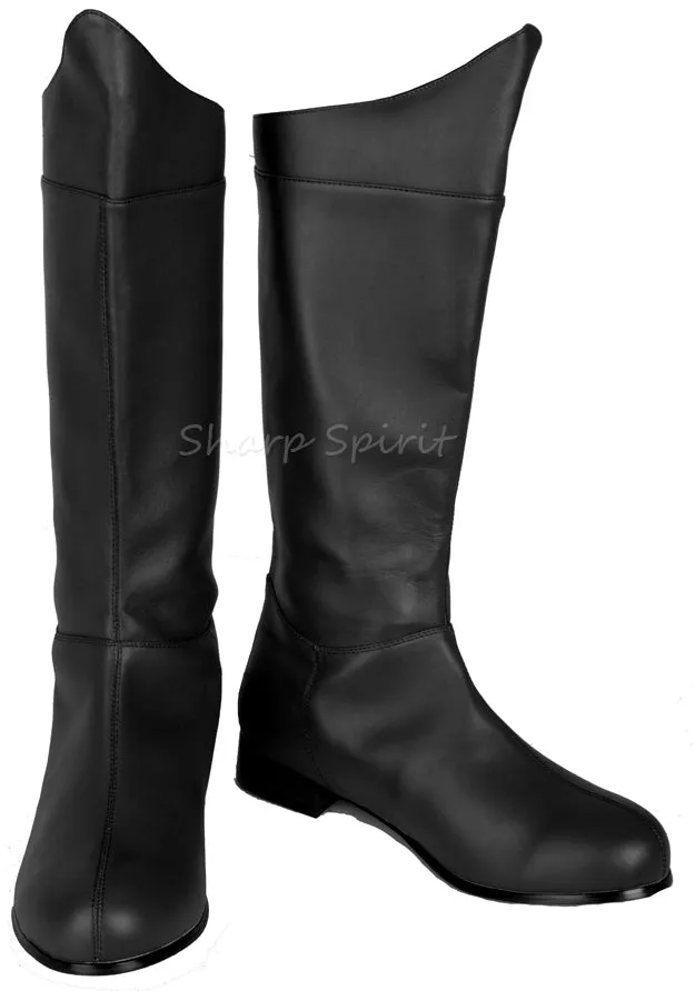 Black Comic SuperHero Men's Boots