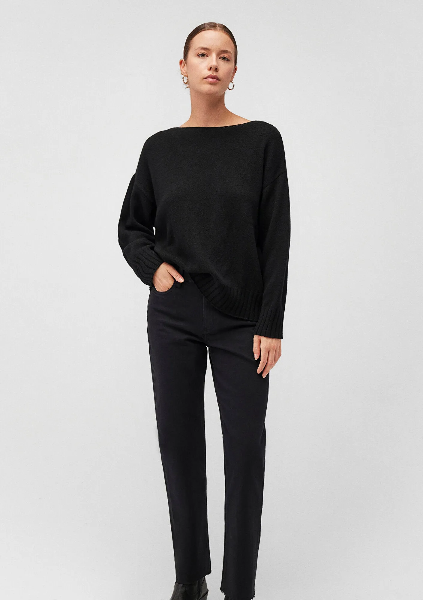 Black Crewneck Sweater